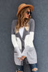 Front Pocket And Buttons Closure Cardigan